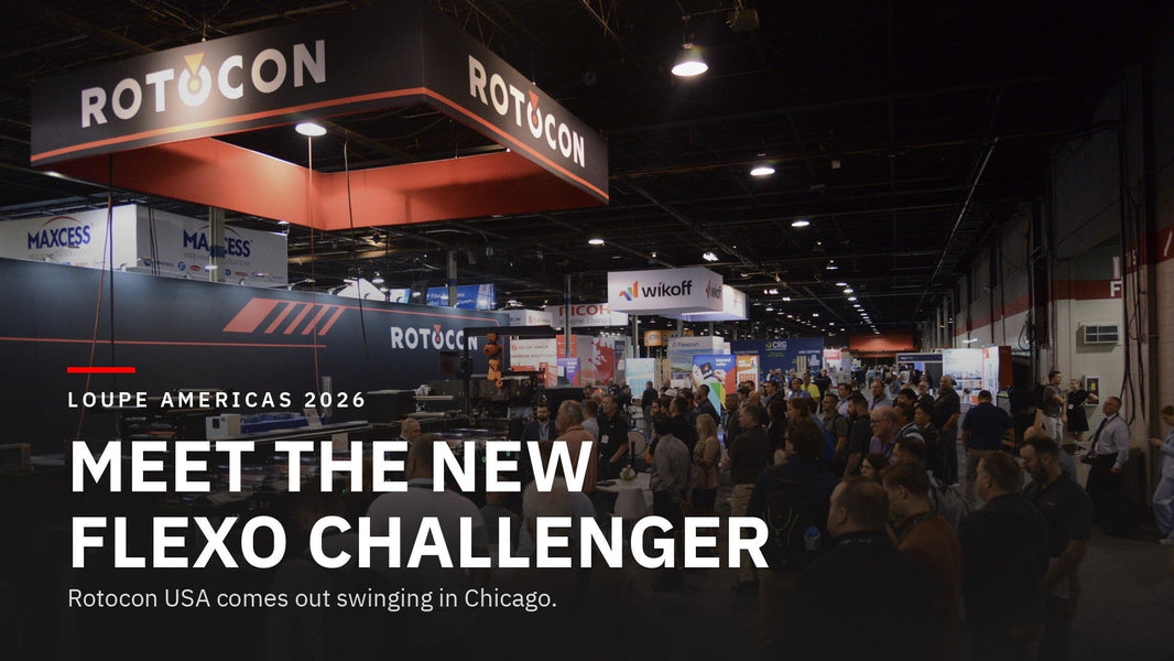 Meet the new flexo challenger: ROTOCON USA. Photo taken at LOUPE Americas 2026.