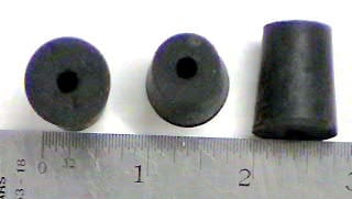 INK PAN STOPPER #2 WITH ONE HOLE 25/32" AND TAPERS TO 21/32" 25 PACK-1