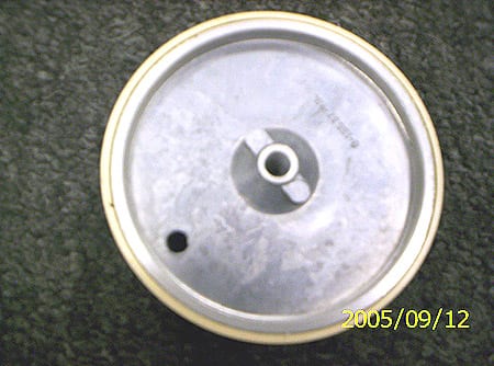 MEASURING WHEEL, RUBBER FACE, 3.82" DIAMETER, 1/2" WIDE, 5/16 CENTER BORE-zoom-1