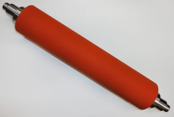 ROTOPRESS 10" EXIT NIP ROLL 2.500 FIN OD, 11.75 FL, 60 DUR, SILICONE-1