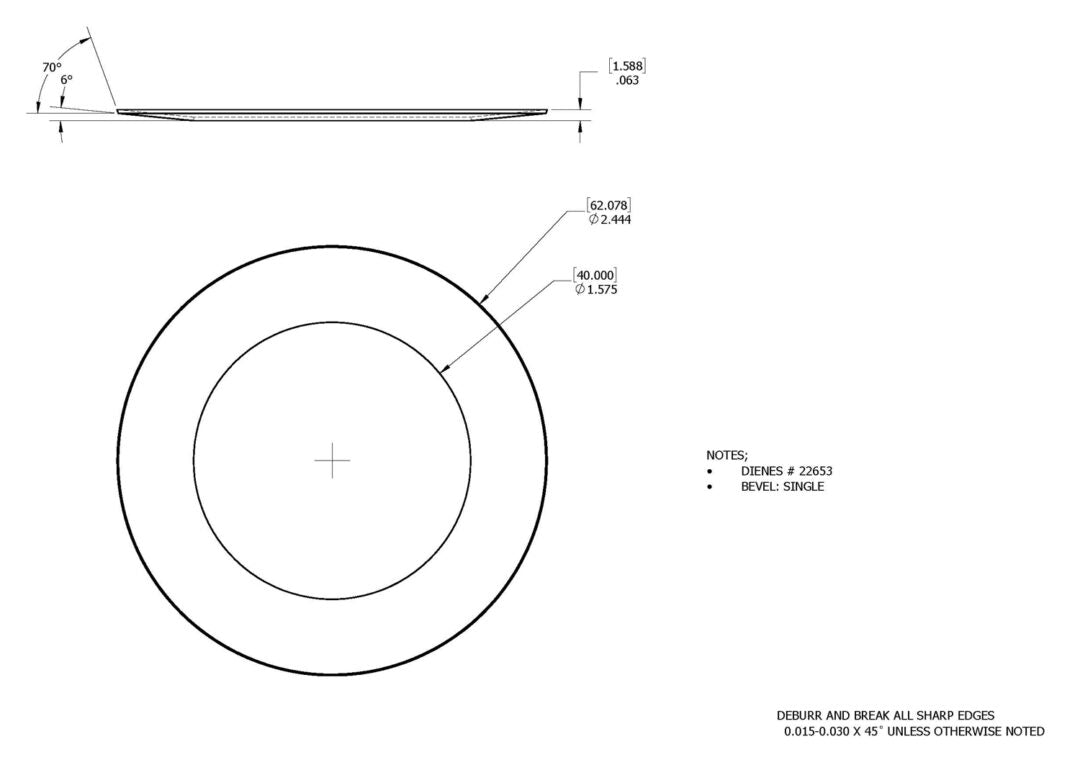 TOP SHEAR KNIFE CIRCULAR BLADE, 1.575" X 2.444" X 0.063"-zoom-1