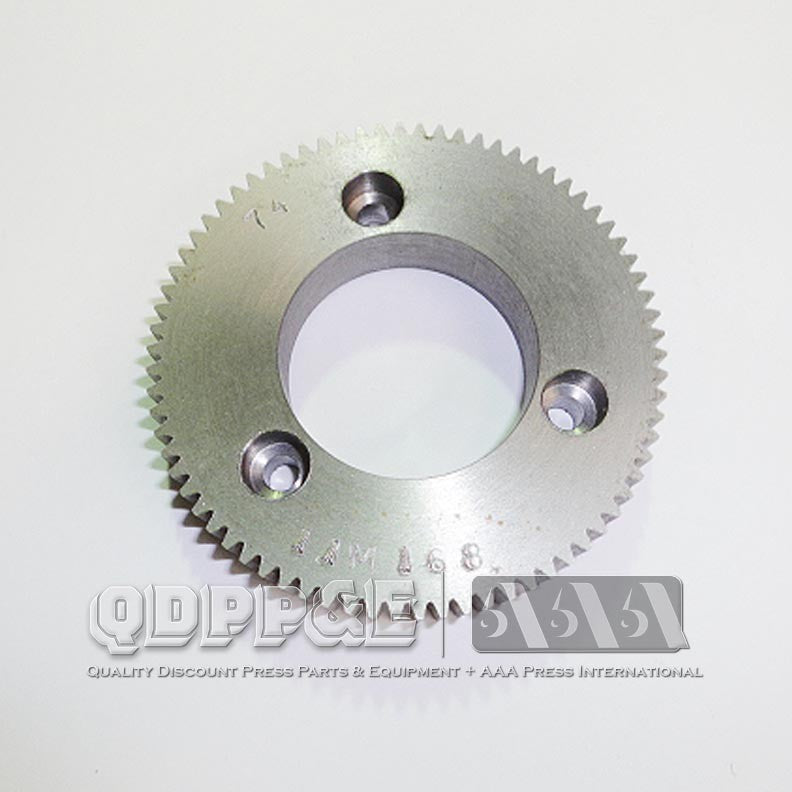 BASE ROLL GEAR 74 TOOTH 1/8 CP 1 1/2" BORE FOR 810 MARK ANDY FIRST DIE STATION