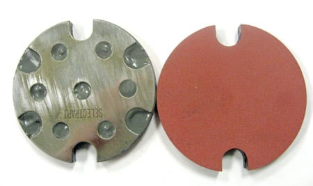 ARPECO TEFLON BRAKE PAD .10 CO-EFFICIENT SOLID LIGHT GREEN IN COLOR