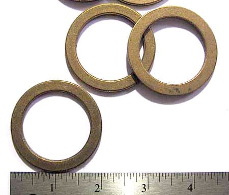 WASHERS -BRASS OILITE- 2" OD X 1.5" ID-1