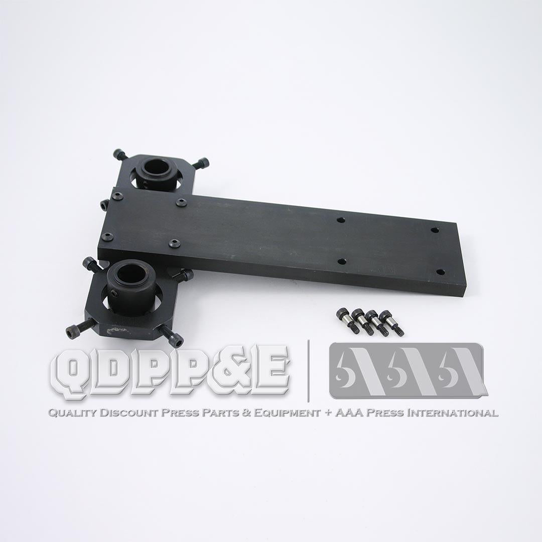 WEBTRON 750 T BRKT SUPPORTS IDLERS THIS PART NUMBER IS THE COMPLETE ASSEMBLY, WHICH CONSIST OF THE T - BRACKET, 2 IDLERS, 2 IDLER SHAFTS, 4 P/N 22-4069 SET SCREWS, AND 12 P/N 22-4870 SOCKET HEAD CAP SCREWS-zoom-1