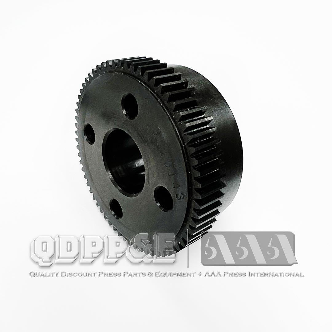 WEB 650/750 1/8 64T ADAPTER GEAR WEBTRON 750 ADAPTER GEAR 1/8 64T, 20 DEGREE, FOR WEBTRON 650, USED ON DIE STATION-1