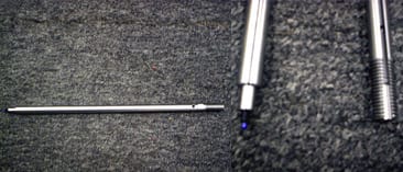 MARK ANDY 7" PRINT CYLINDER SHAFT 1/2" SHAFT STEPPED DOWN TO 5/16" ON THE END-zoom-1
