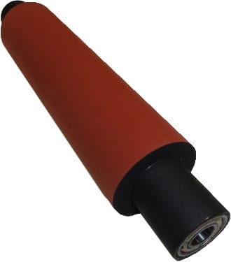 MARK ANDY 810/820/830 NIP ROLL 65 DURO BUNA COMPOUND 2.025 OD X 7.380 LENGTH WITH BEARINGS AT EACH END-zoom-1