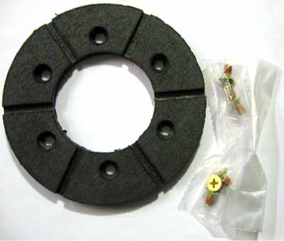 WEB CLUTCH FACE GREEN 4" WEBTRON CLUTCH FACE FW WITH SCREWS (GREEN) 4" DIA.