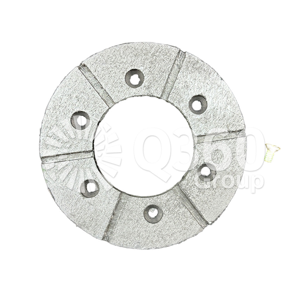 WEB CLUTCH FACE GREEN 4" WEBTRON CLUTCH FACE FW WITH SCREWS (GREEN) 4" DIA.-1