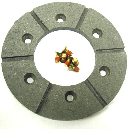 WEBTRON CLUTCH FACE WITH SCREWS, RED 4" DIA.-zoom-1