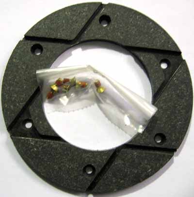 WEBTRON CLUTCH FACE WITH SCREWS (RED)-zoom-1