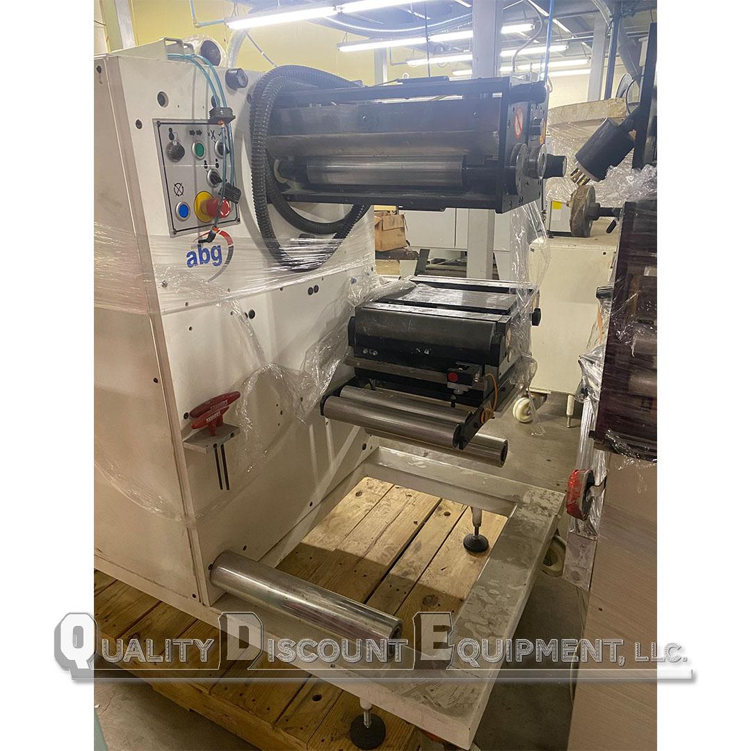 ABG Standalone 13" Slitter Assembly and 1.5" Core Hopper/Turret Rewind Core Feeder-1