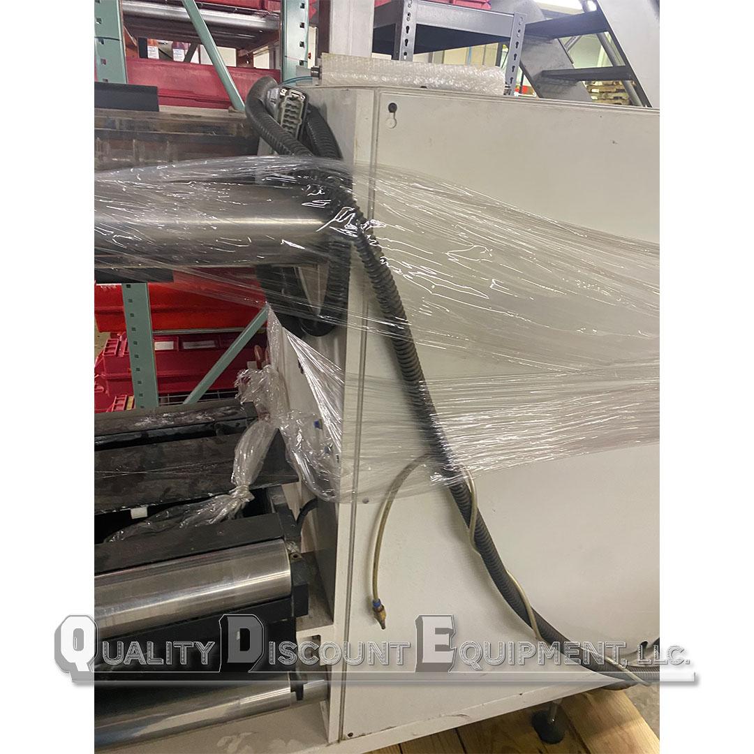 ABG Standalone 13" Slitter Assembly and 1.5" Core Hopper/Turret Rewind Core Feeder-4