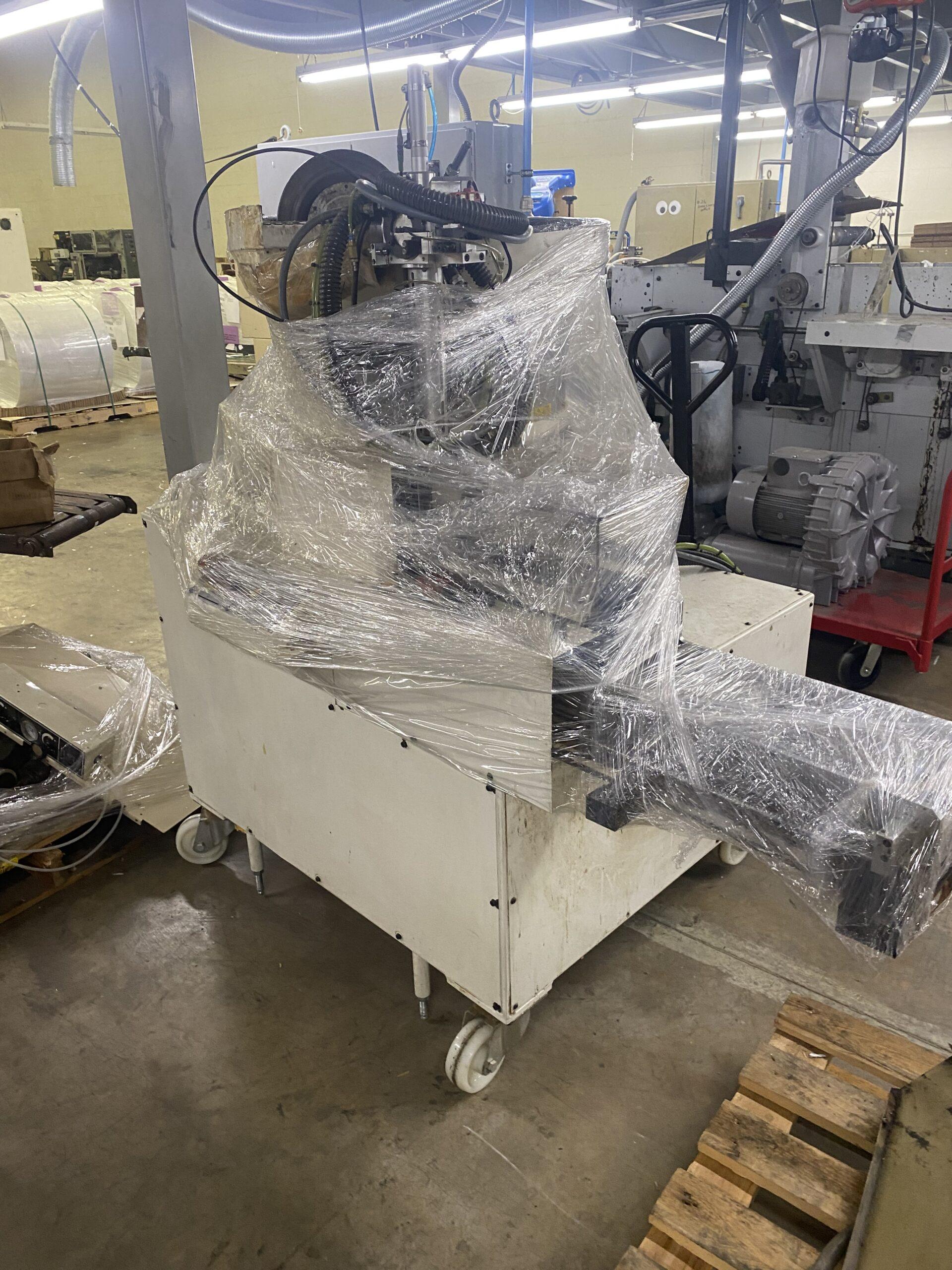 ABG Standalone 13" Slitter Assembly and 1.5" Core Hopper/Turret Rewind Core Feeder-zoom-6