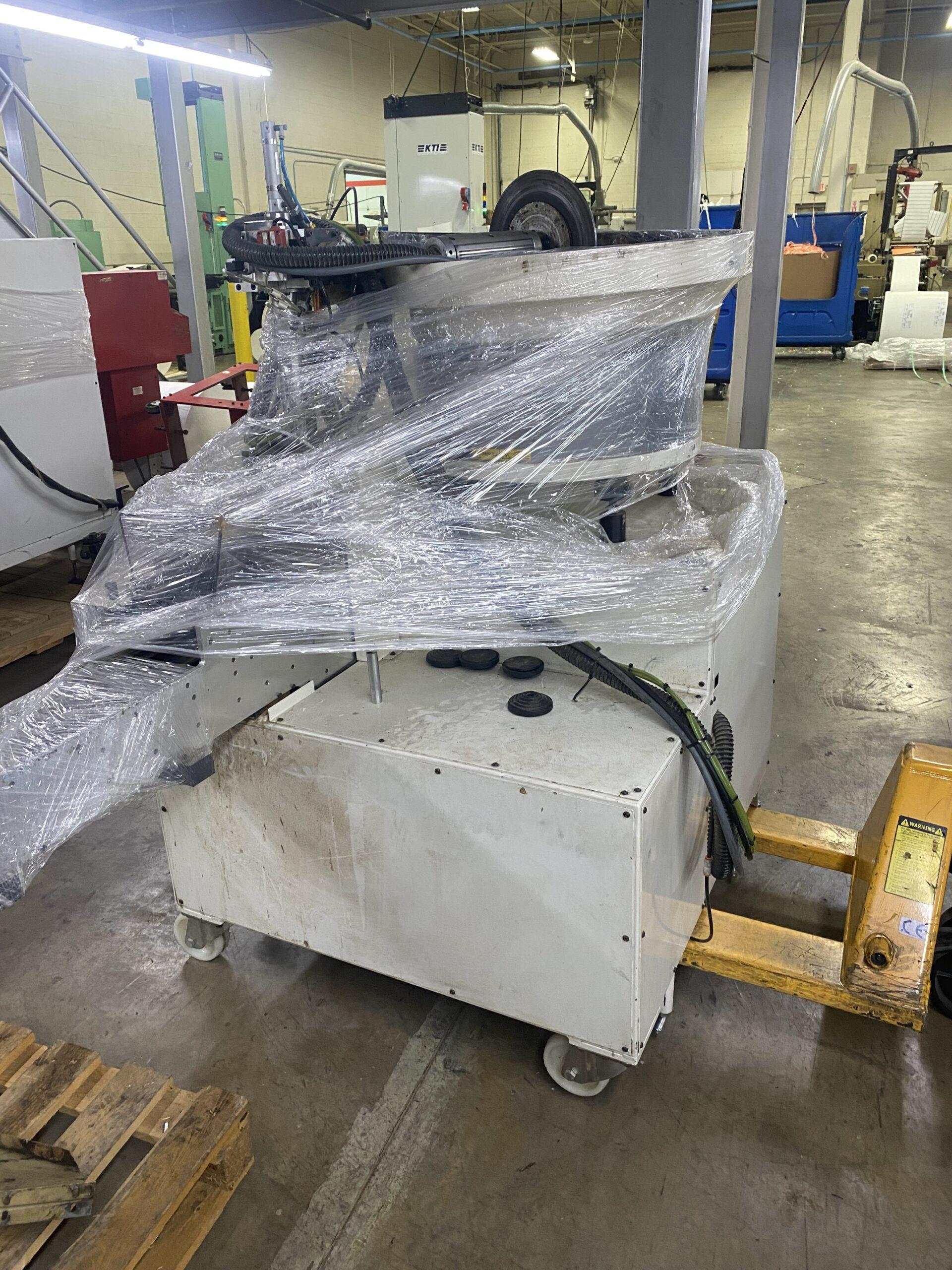 ABG Standalone 13" Slitter Assembly and 1.5" Core Hopper/Turret Rewind Core Feeder-zoom-7