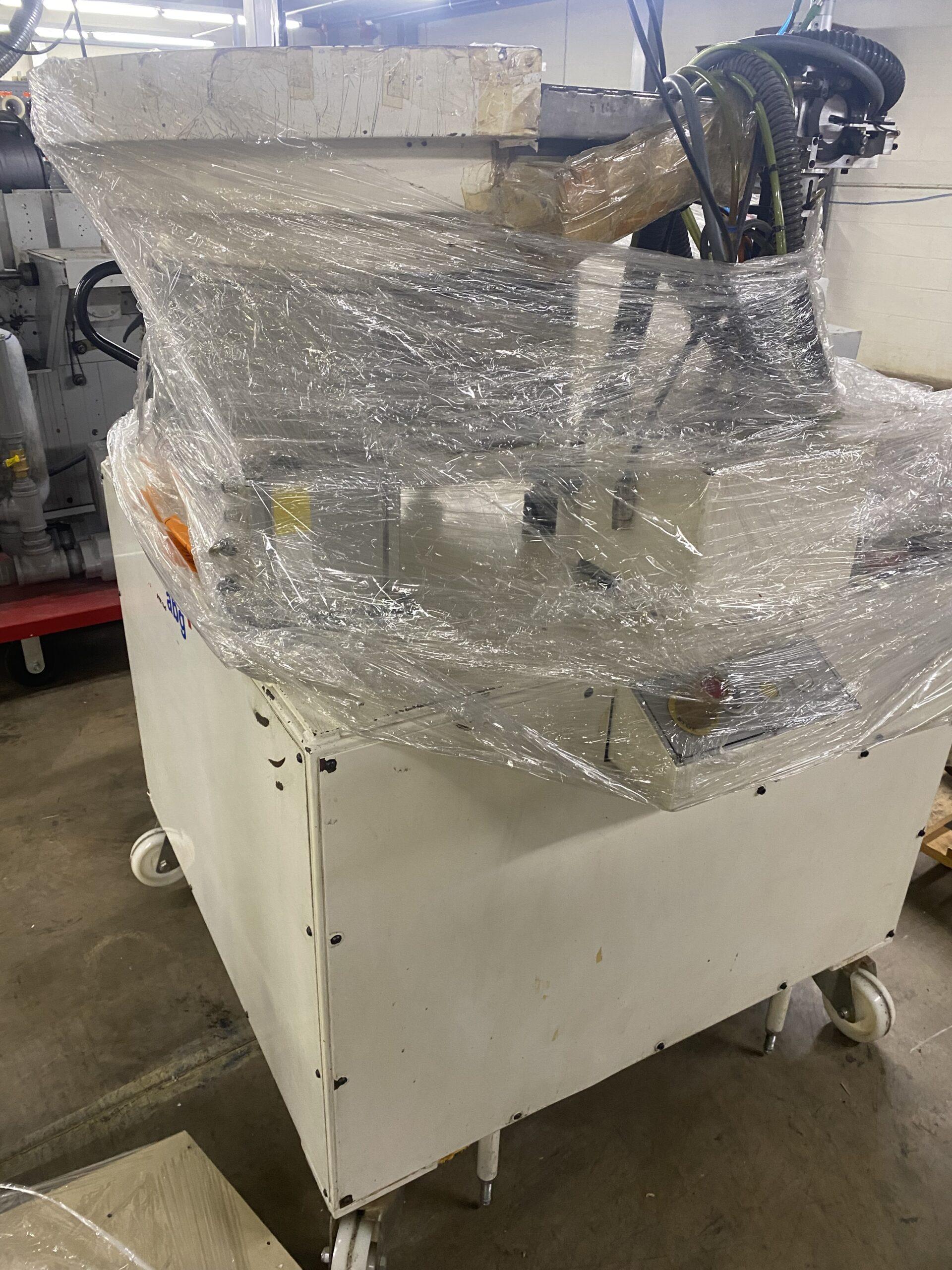 ABG Standalone 13" Slitter Assembly and 1.5" Core Hopper/Turret Rewind Core Feeder-8