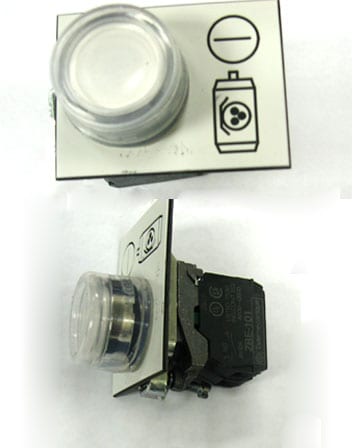 ANILOX BUTTON ASSM FOR AQUAFLEX DBX 10" PRESS INCLUDES: BASE, SWITCH, BUTTON AND LIGHT. 24 VOLTS
