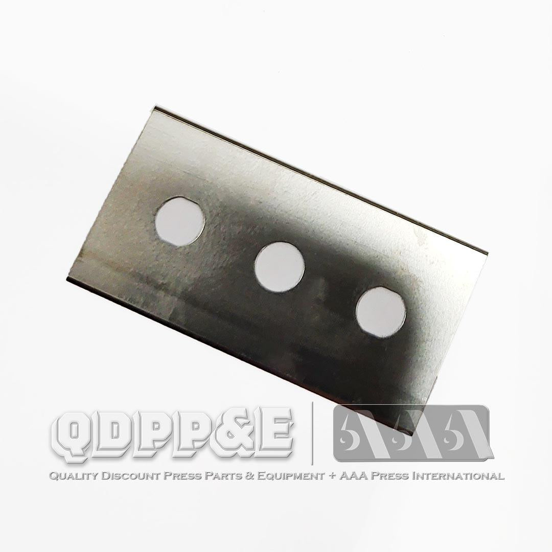 LUTZ BLADE HT 3HOLE STAINLESS STEEL SQUARE ENDS 1.690" X .866" X .008"-1