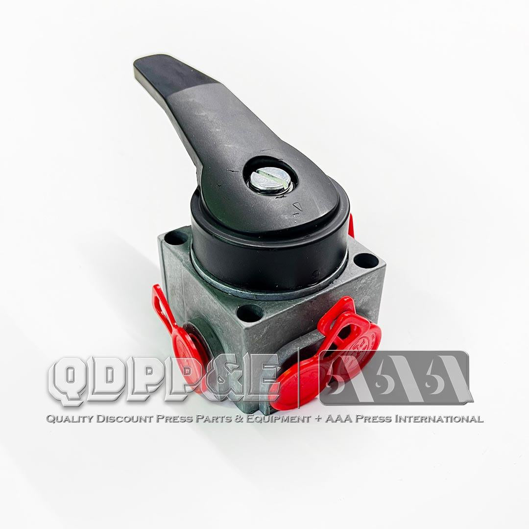 ROLL LIFT VALVE 3 POS, 1/4NPT MARK ANDY 2200 ROLL LIFT VALVE, 3 POSITION DETENTED CLOSE CENTER, 1/4NPT-1