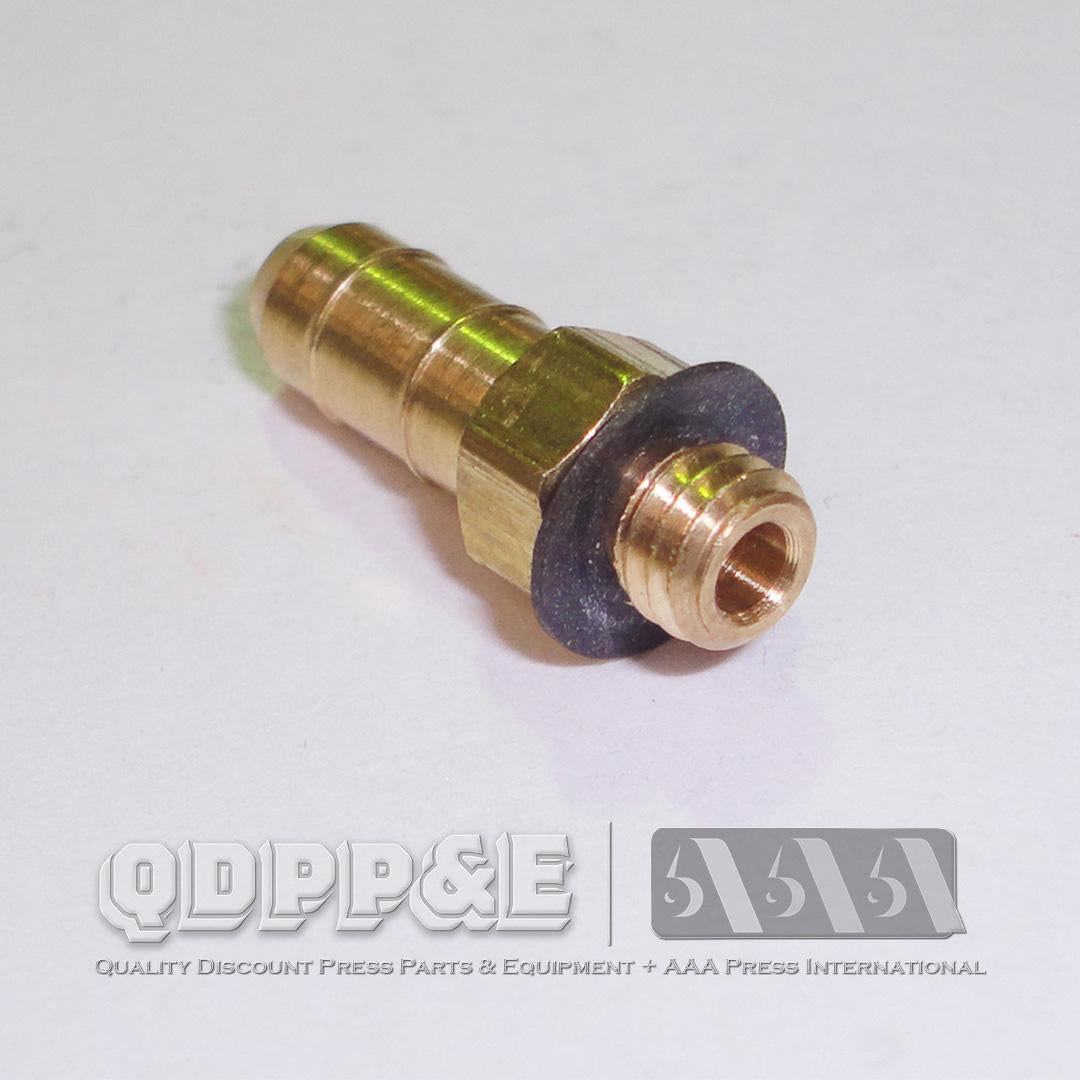 FITTING, PNEUMATIC MALE 1/4 INCH BART TO 10-32 NPT WITH GASKET-zoom-1