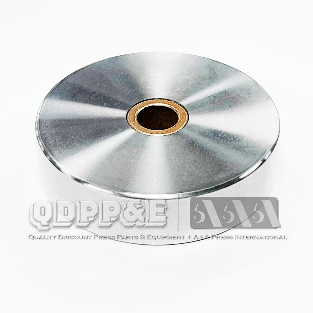 CORECUTTER 3" CUTTING ANVIL 3" DIA. CUTTING ANVIL WITH A BRASS BUSHING, 3" X 1/2" id X 11/16" THICK brass bushing 1/2" id x 3/4" od
