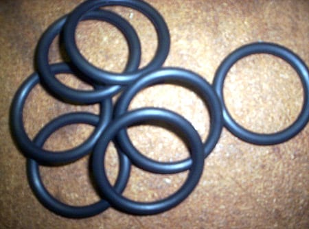 BLACK RUBBER O-RING