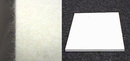 12" X 12" SHEETS WHITE F-1 FELT-1