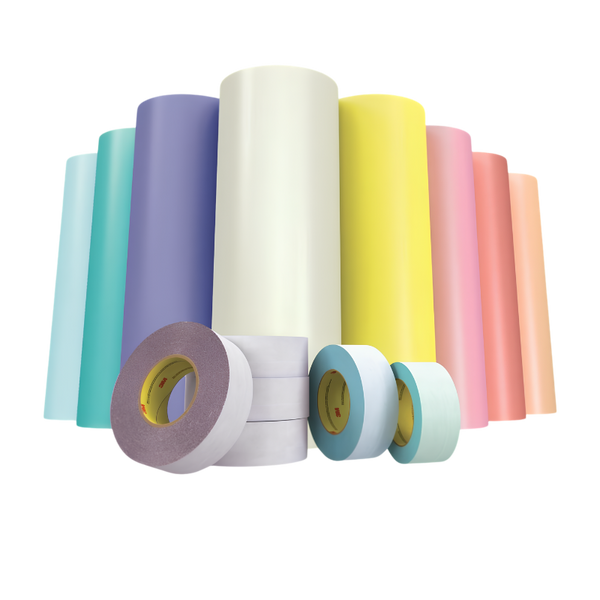 3M plate mounting tape rolls and cushion foam